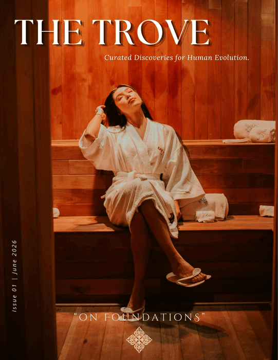The Trove Magazine — Issue 01 cover, On Foundations, June 2026